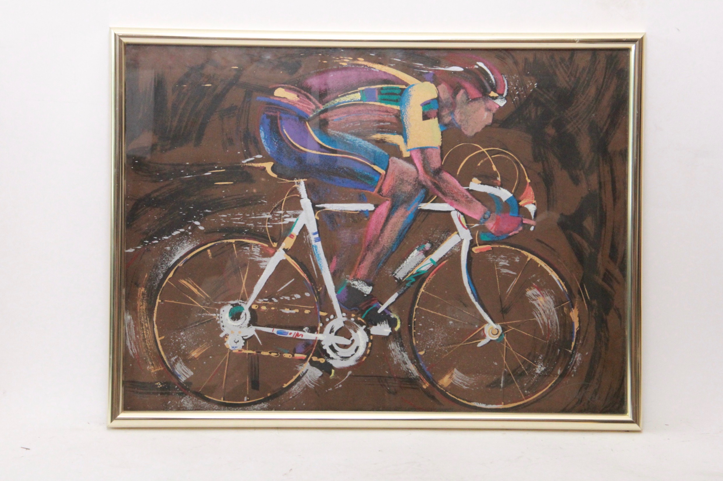 Terry Rose Limited Edition Silk Screen Prints "Downhill Racer" and "Le Tour"