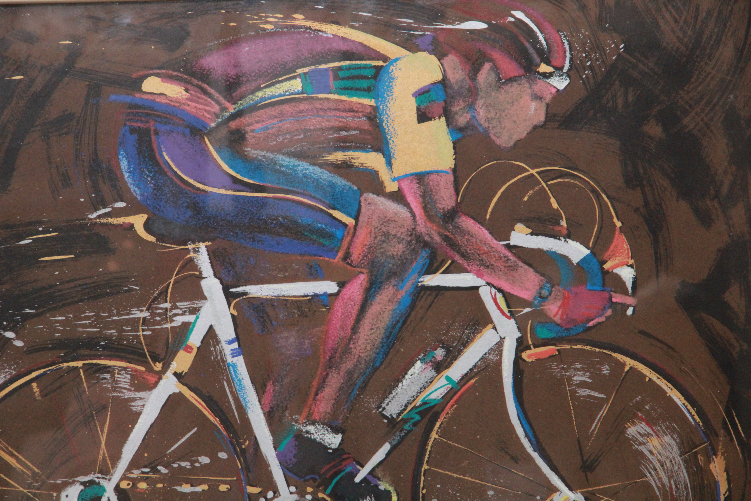 Terry Rose Limited Edition Silk Screen Prints "Downhill Racer" and "Le Tour"