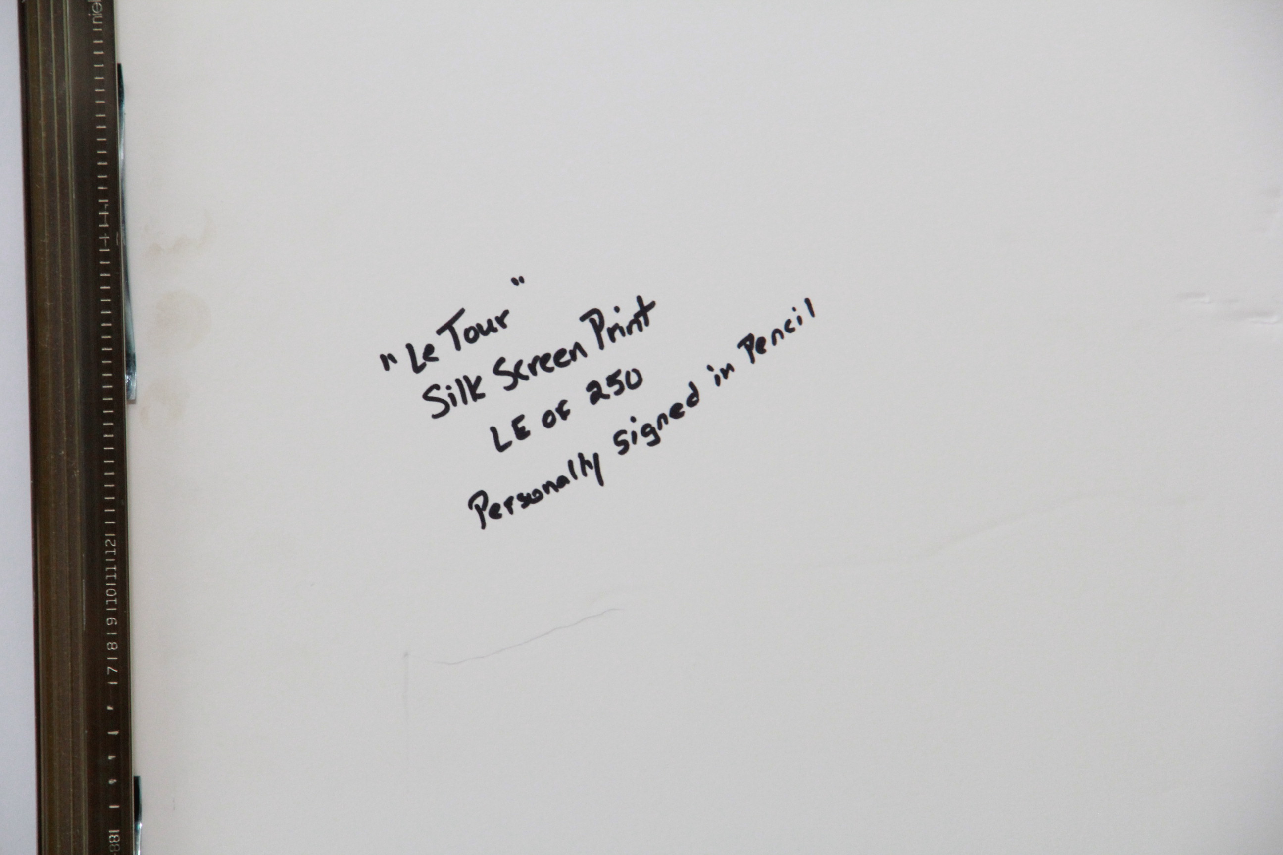 Terry Rose Limited Edition Silk Screen Prints "Downhill Racer" and "Le Tour"