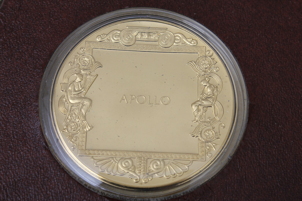 "The Art Treasures of Ancient Greece" 24K Gold and Bronze Art Medal Set Published by the Franklin Mint