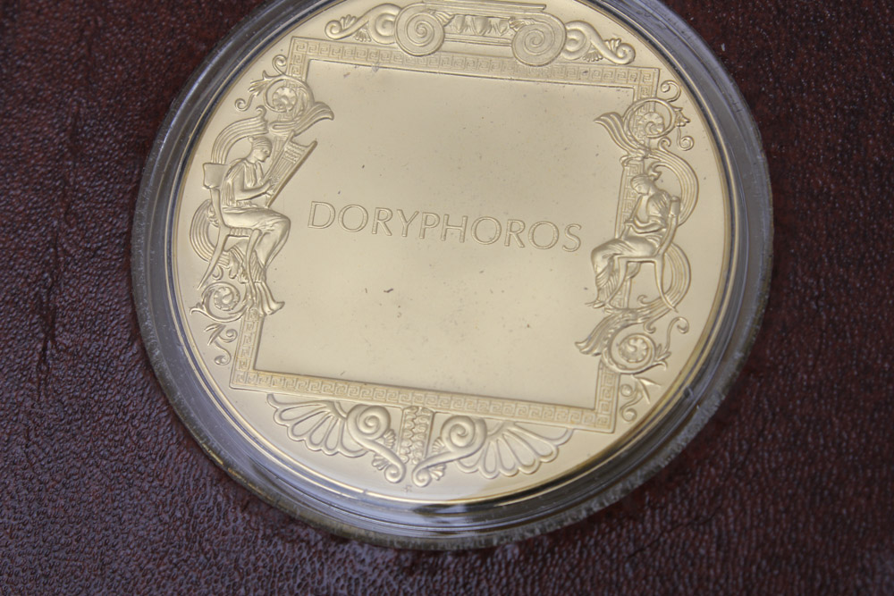 "The Art Treasures of Ancient Greece" 24K Gold and Bronze Art Medal Set Published by the Franklin Mint