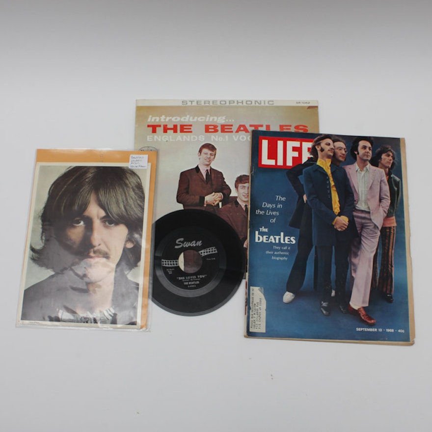 1964 "Introducing... the Beatles" Vinyl LP and Beatles Memorabilia