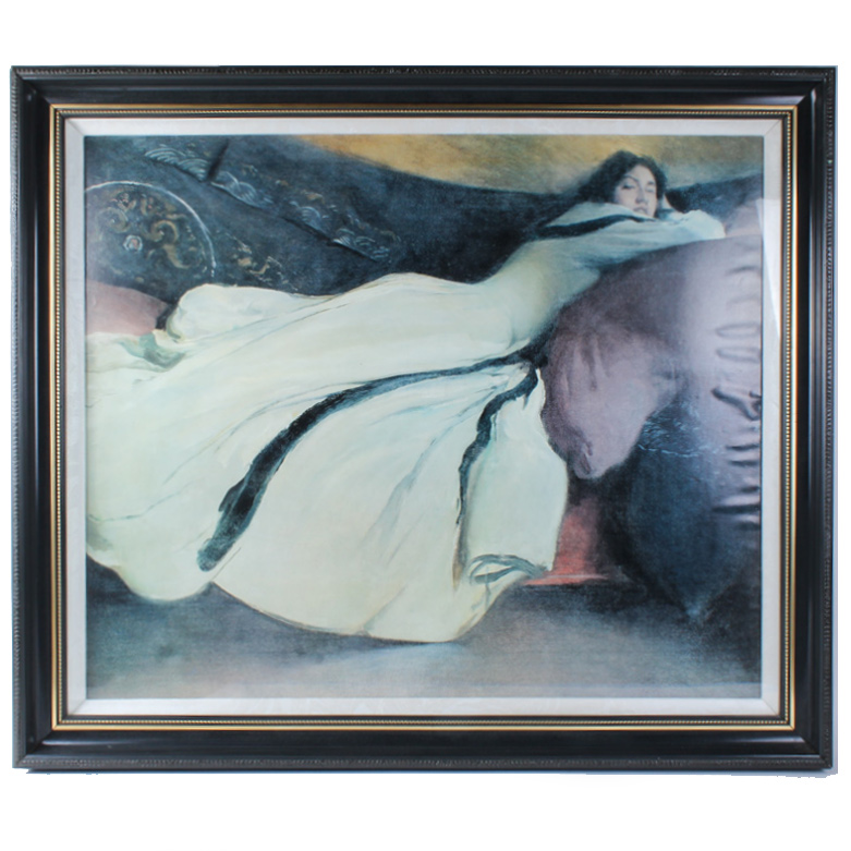 Jon White Alexander Offset Lithograph Print "Repose"