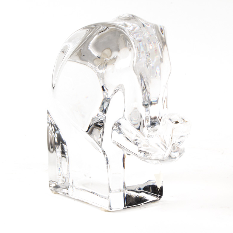 Orrefors Crystal Elephant Figurine