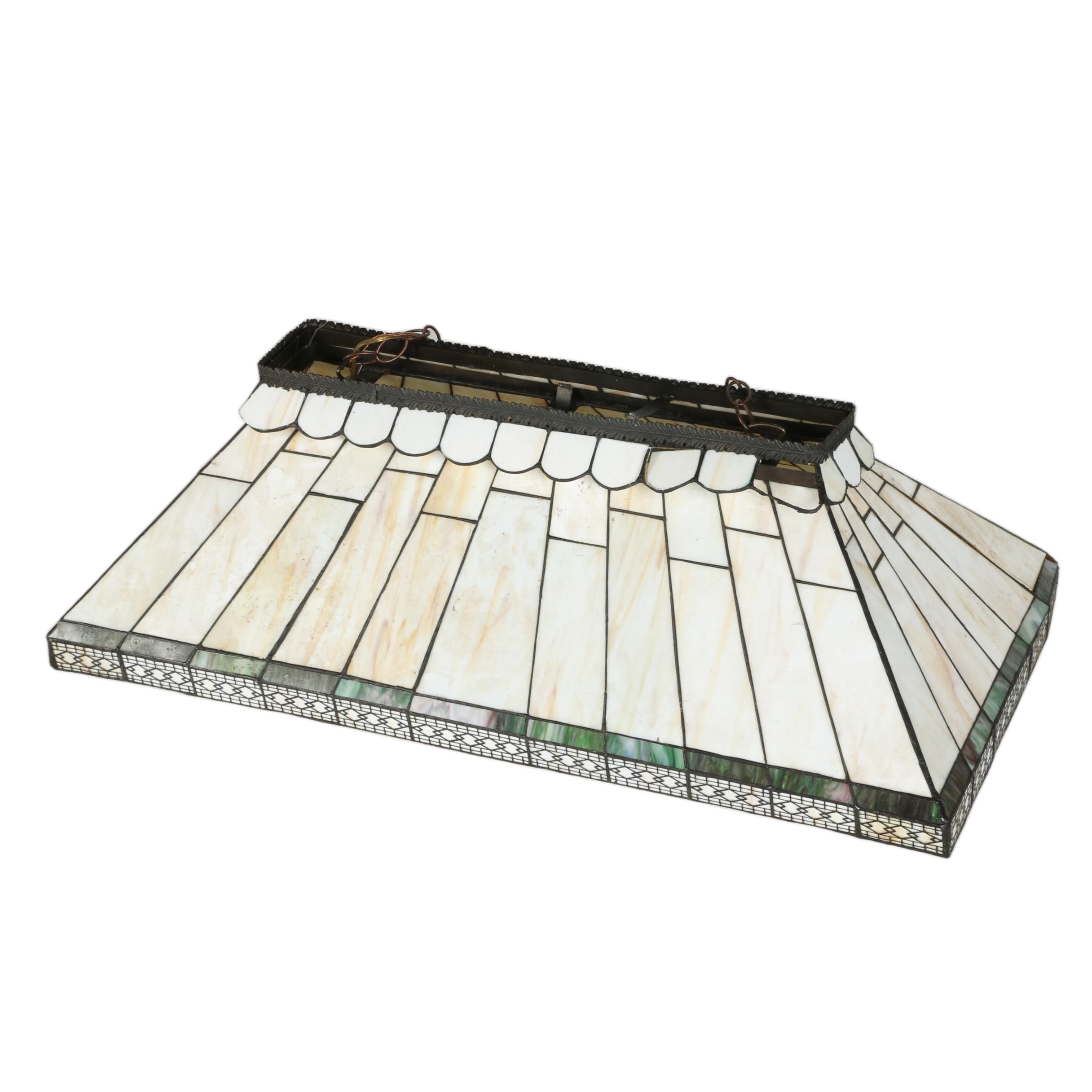Vintage Tiffany Style Pool Table Light