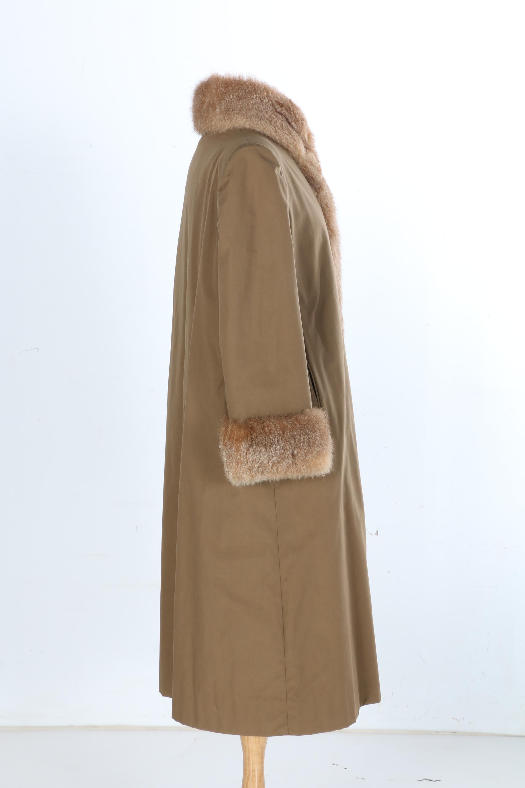 Alpaca Fur Trim Coat