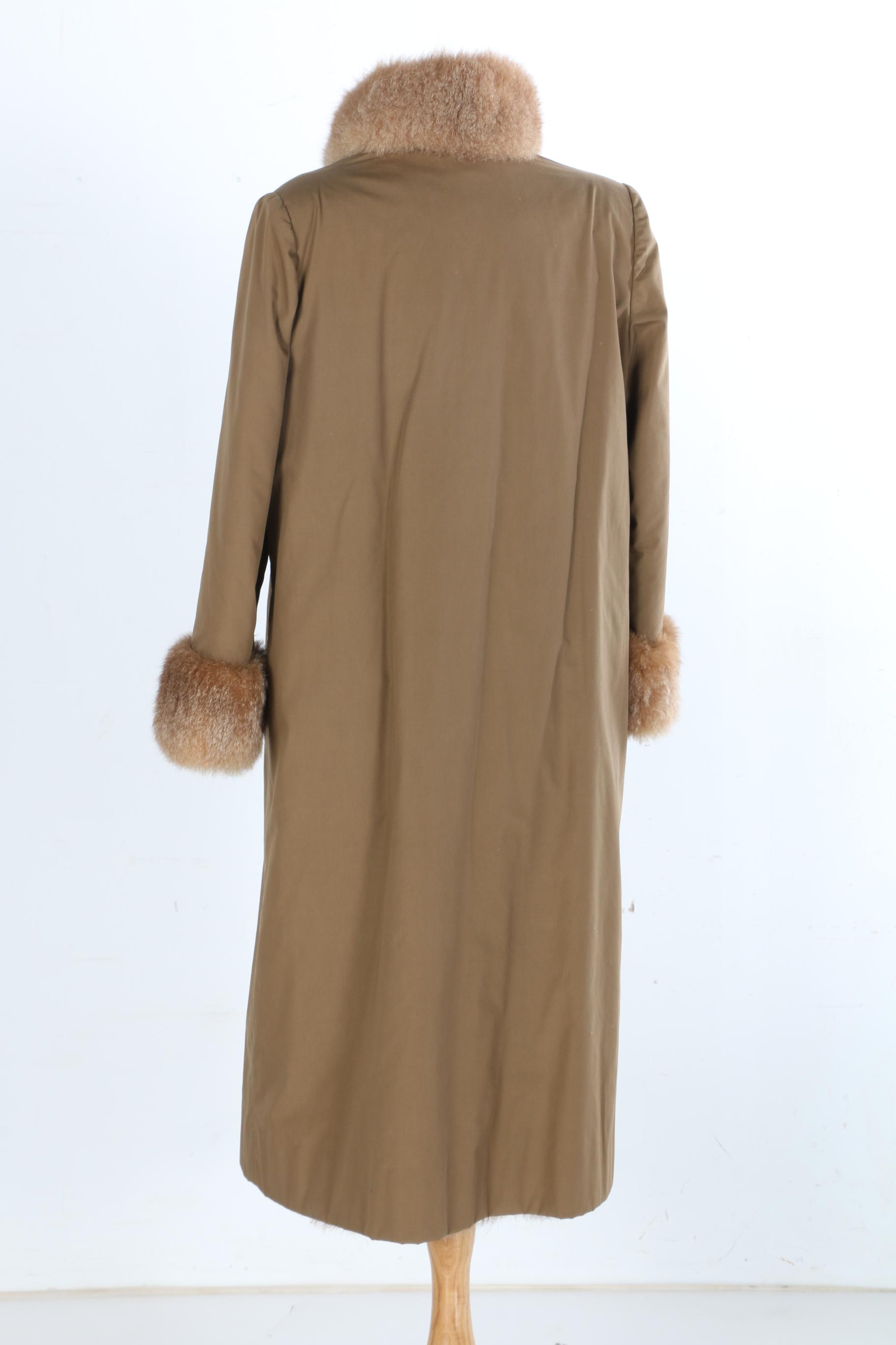 Alpaca Fur Trim Coat