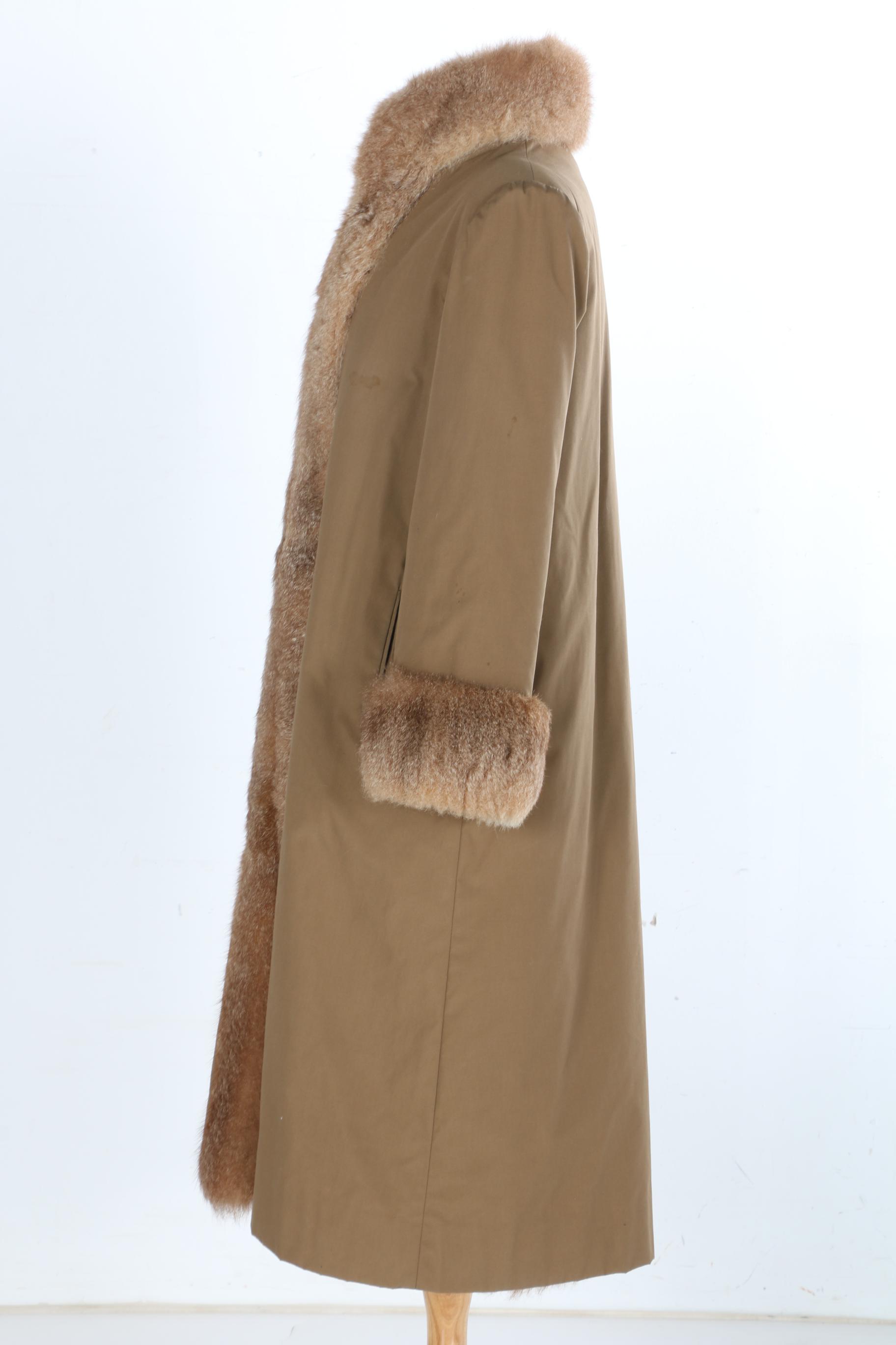 Alpaca Fur Trim Coat