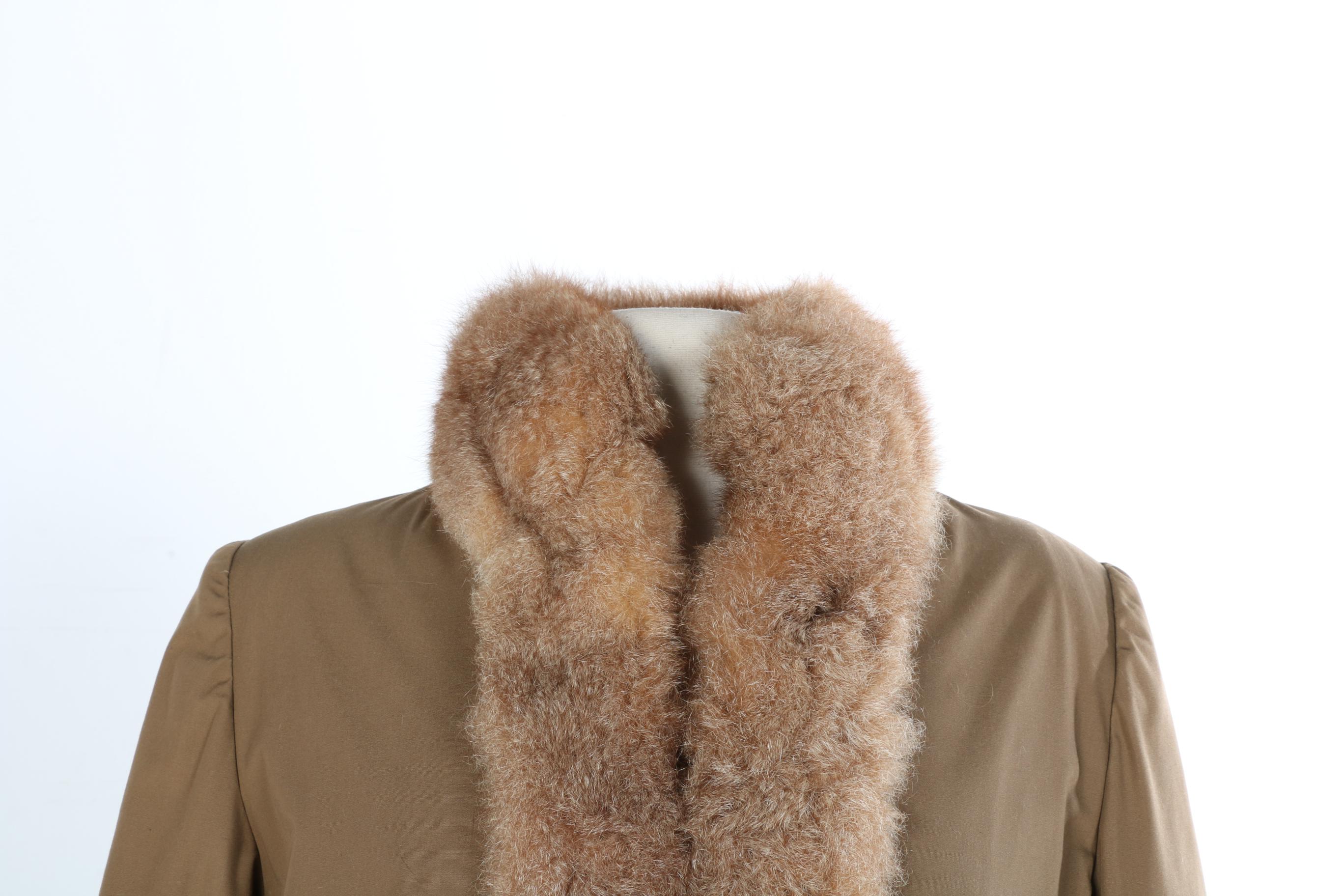 Alpaca Fur Trim Coat