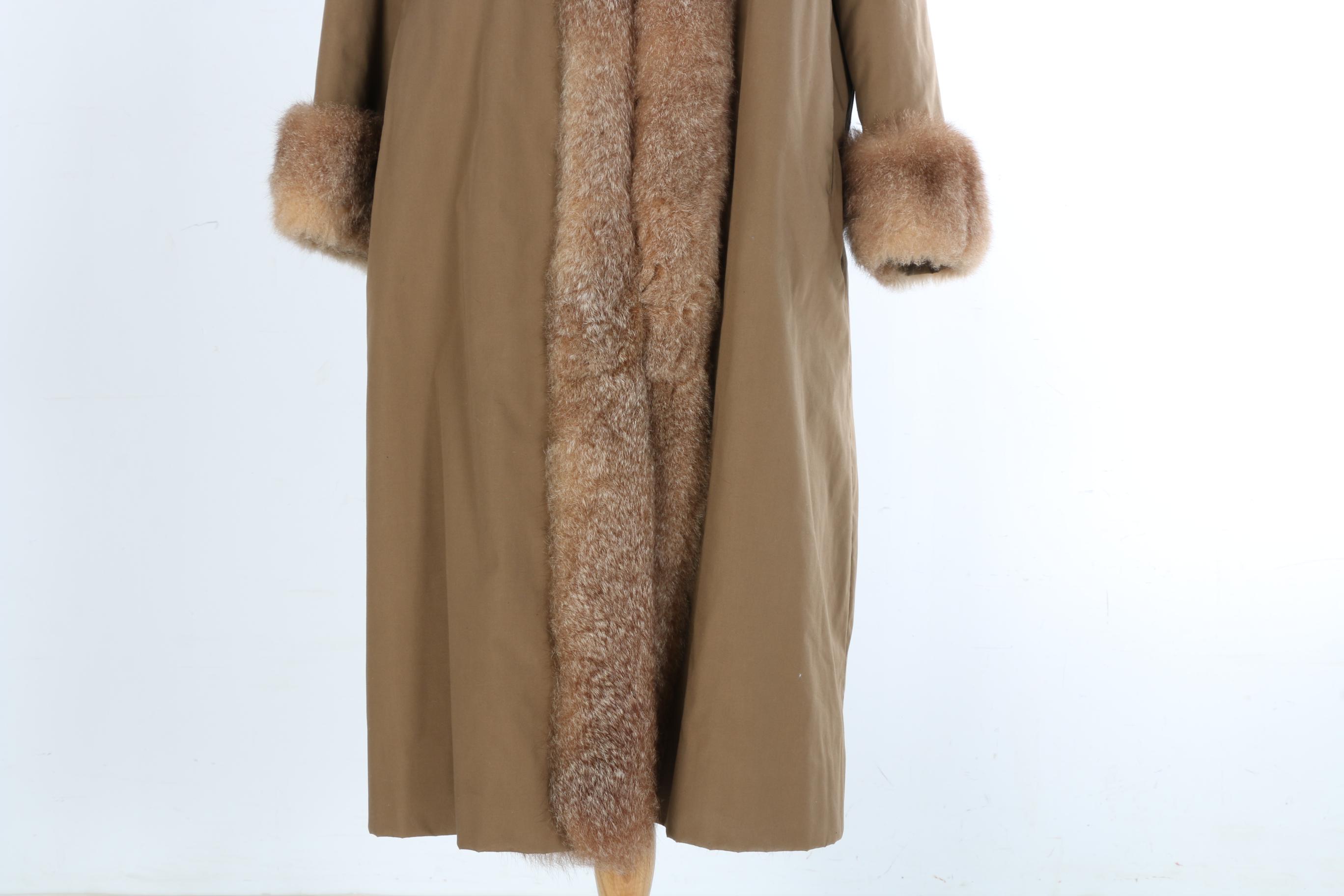 Alpaca Fur Trim Coat