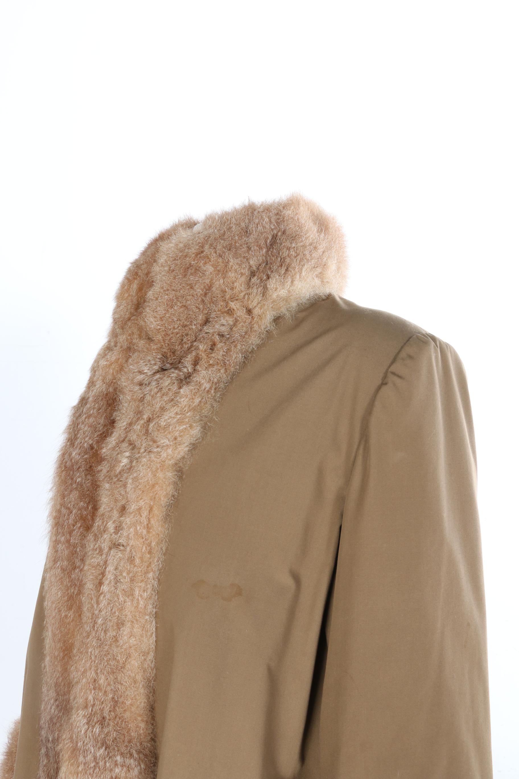 Alpaca Fur Trim Coat