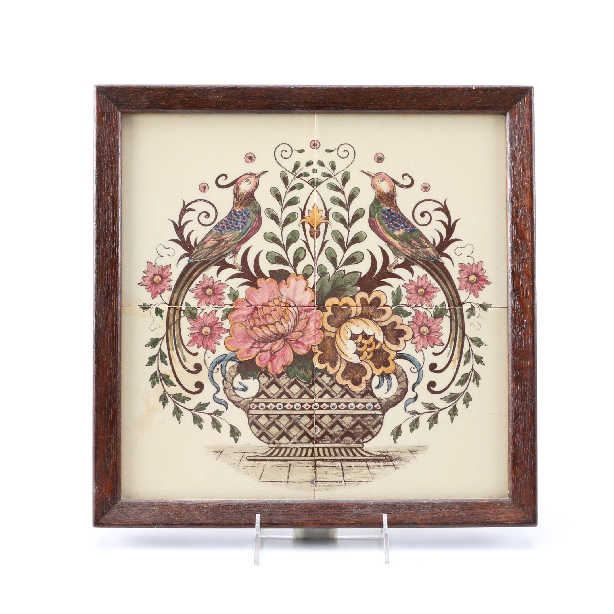 Framed Floral Tiles