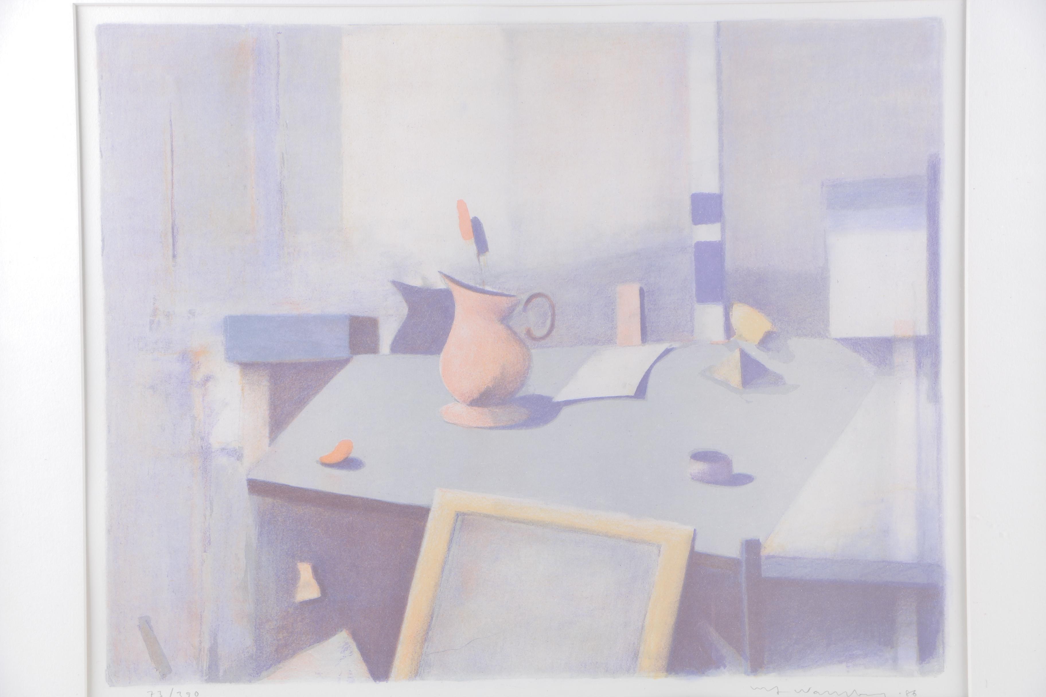 1986 Ulf Wahlberg Limited Edition Serigraph on Paper Still Life