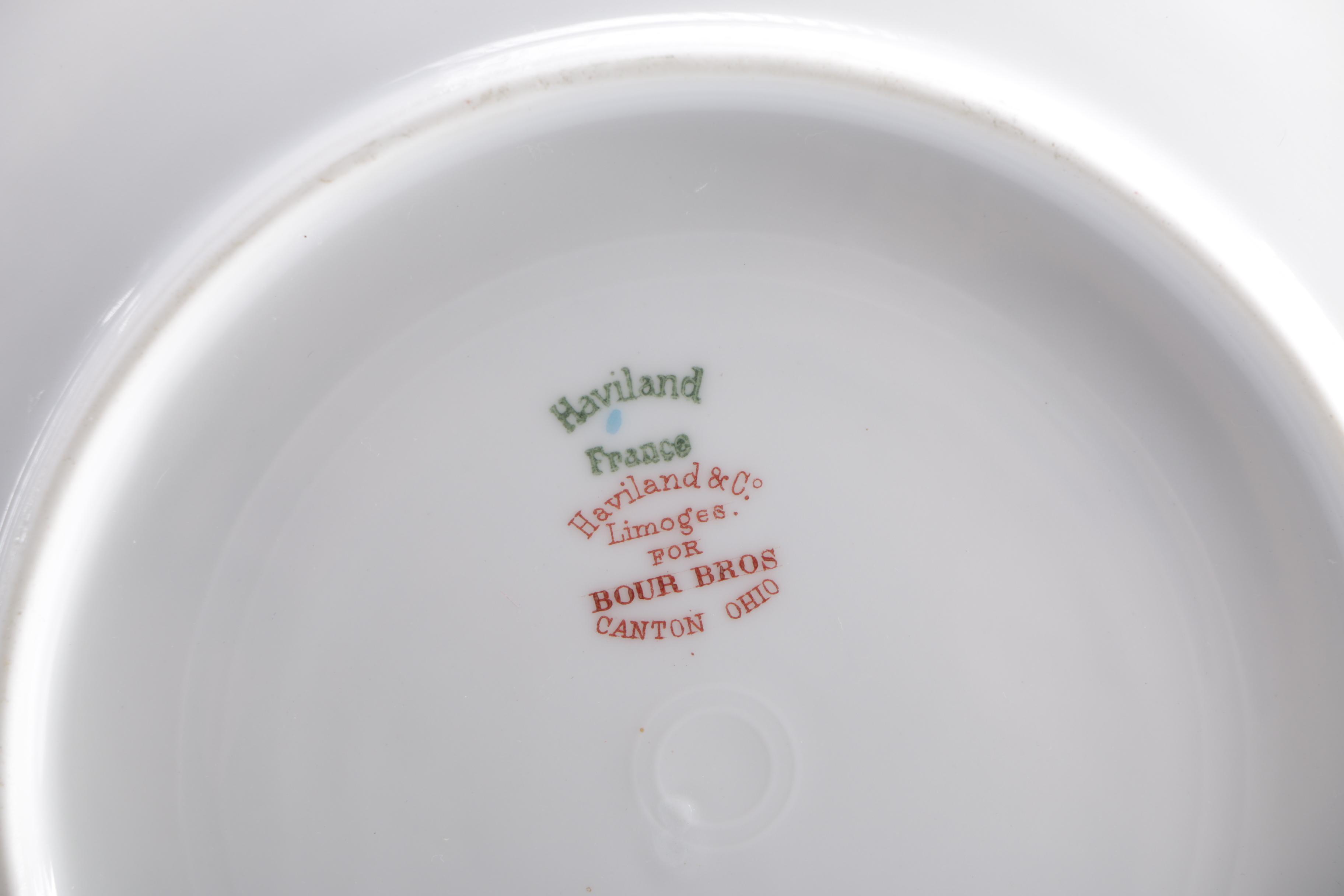 Selection of Porcelain Plates Featuring Haviland