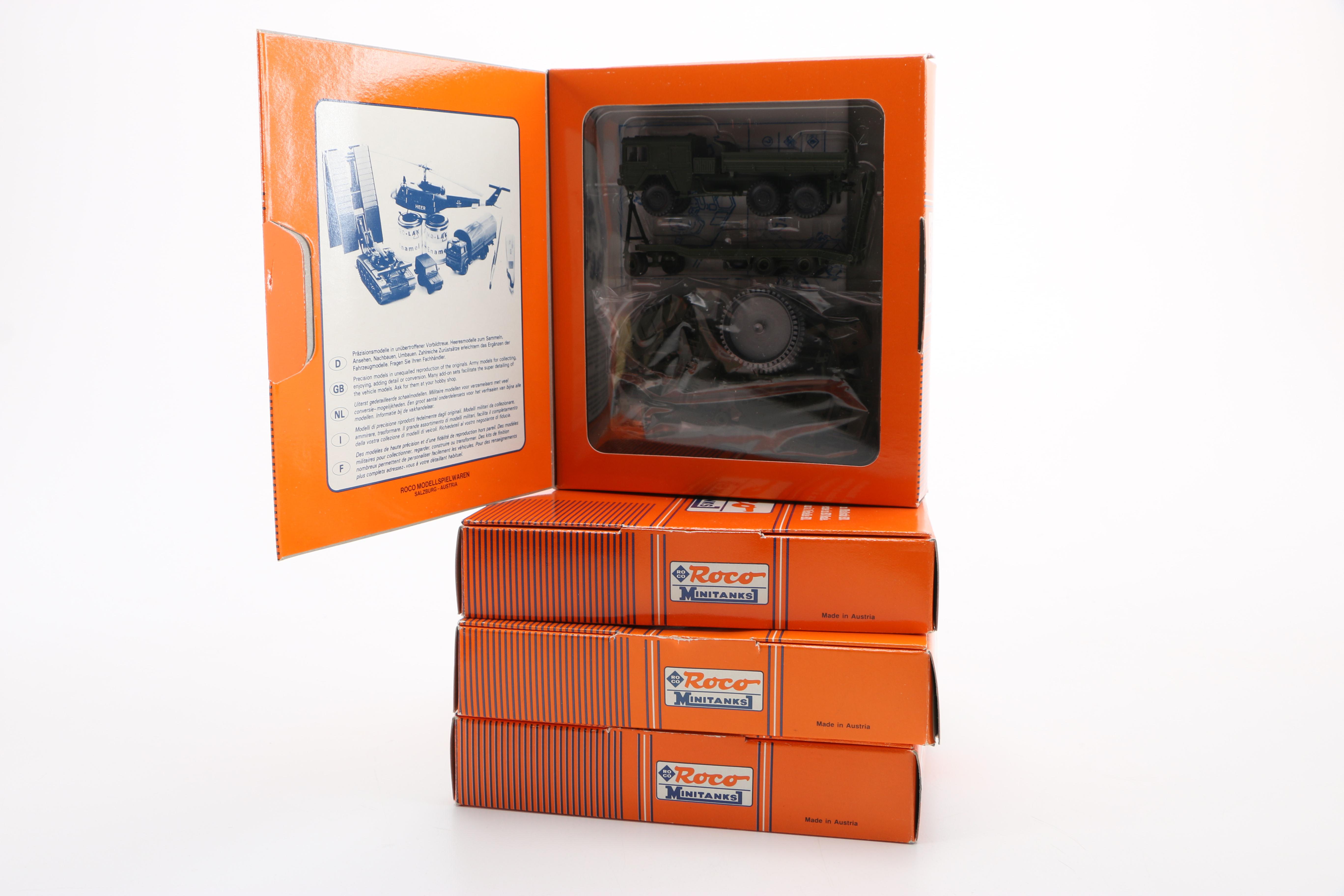 Collection of Roco Minitanks Miniature Vehicles