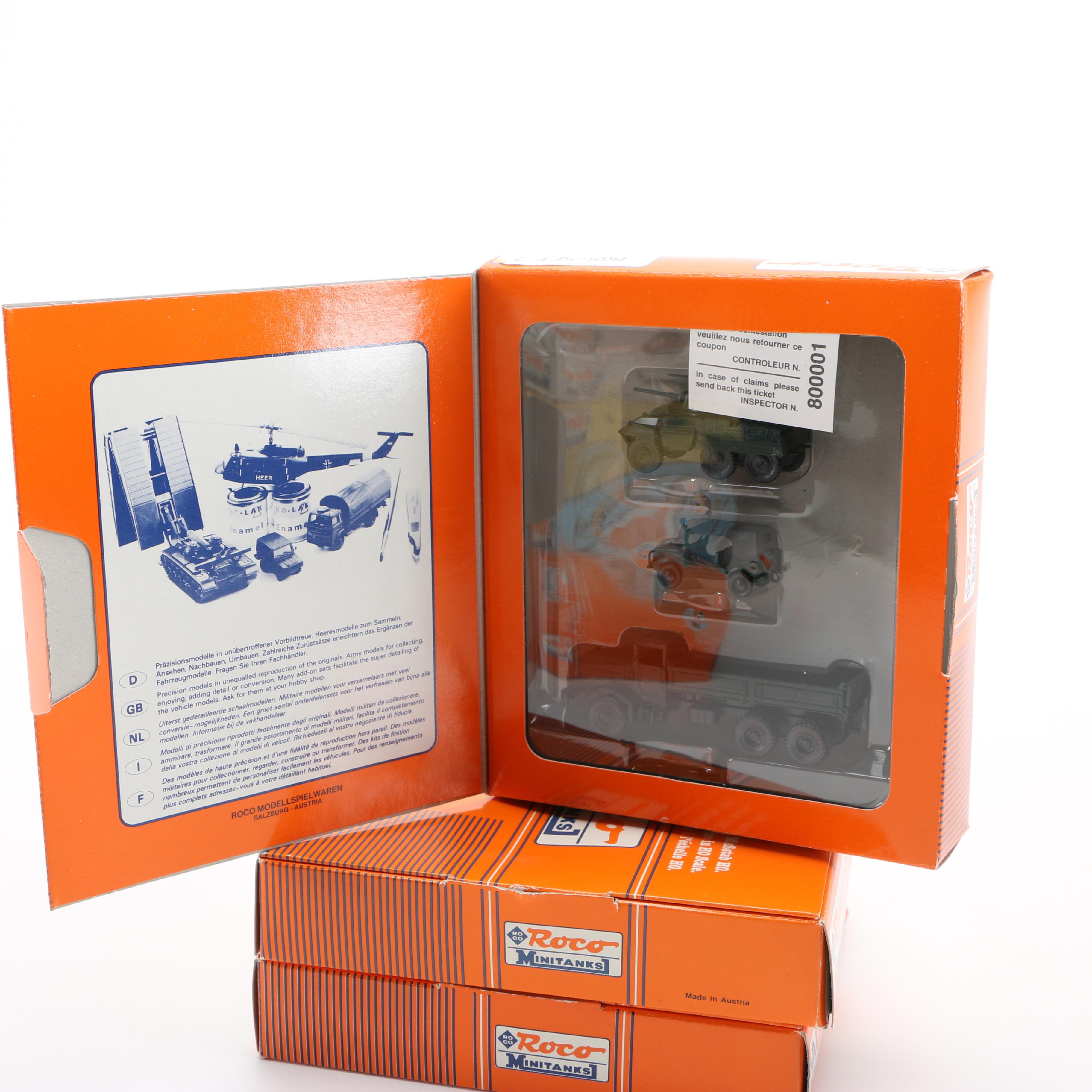 Collection of Roco Minitanks Miniature Vehicles