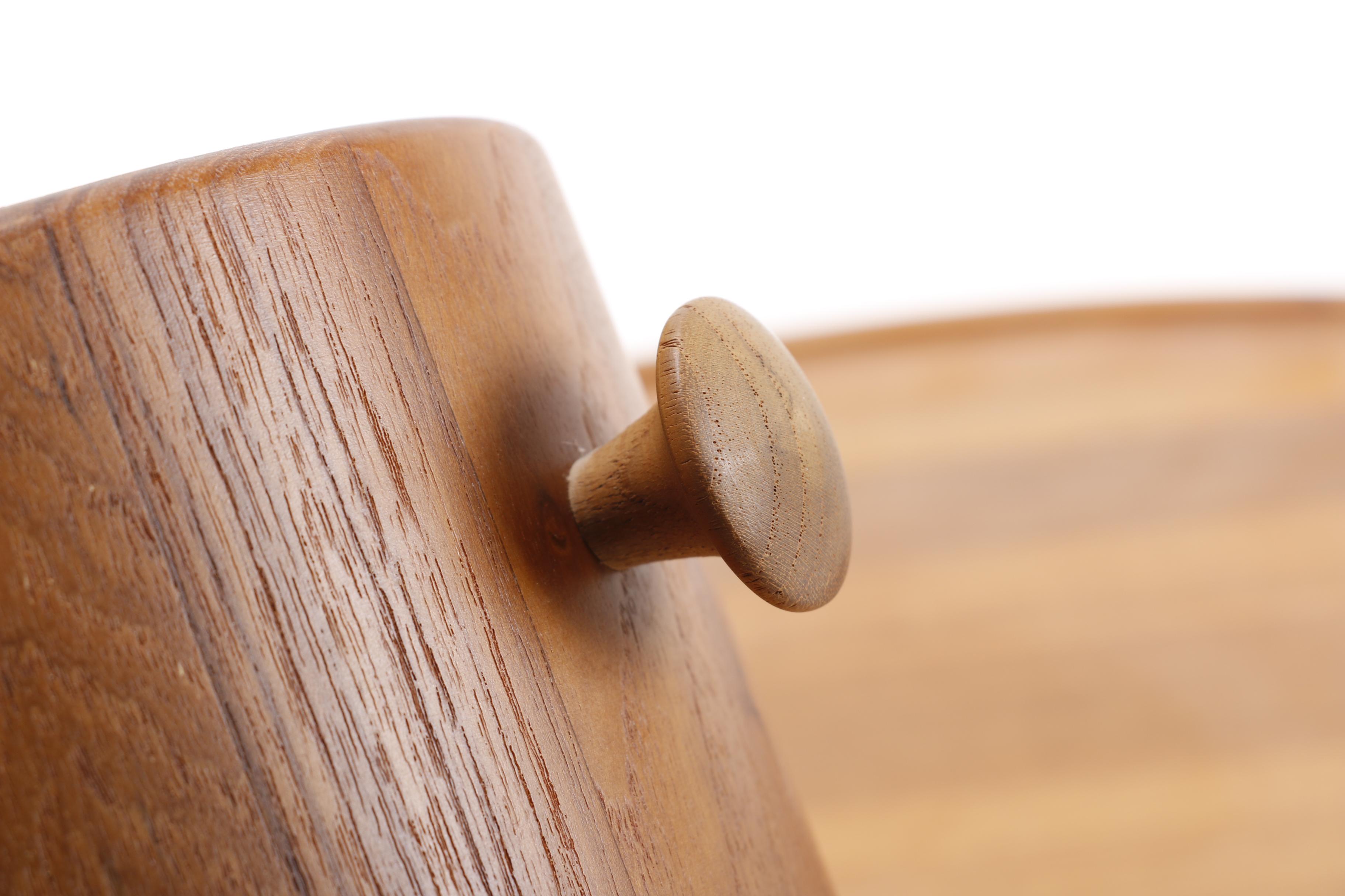 Modern Wooden Tray and Ice Bucket by Dansk