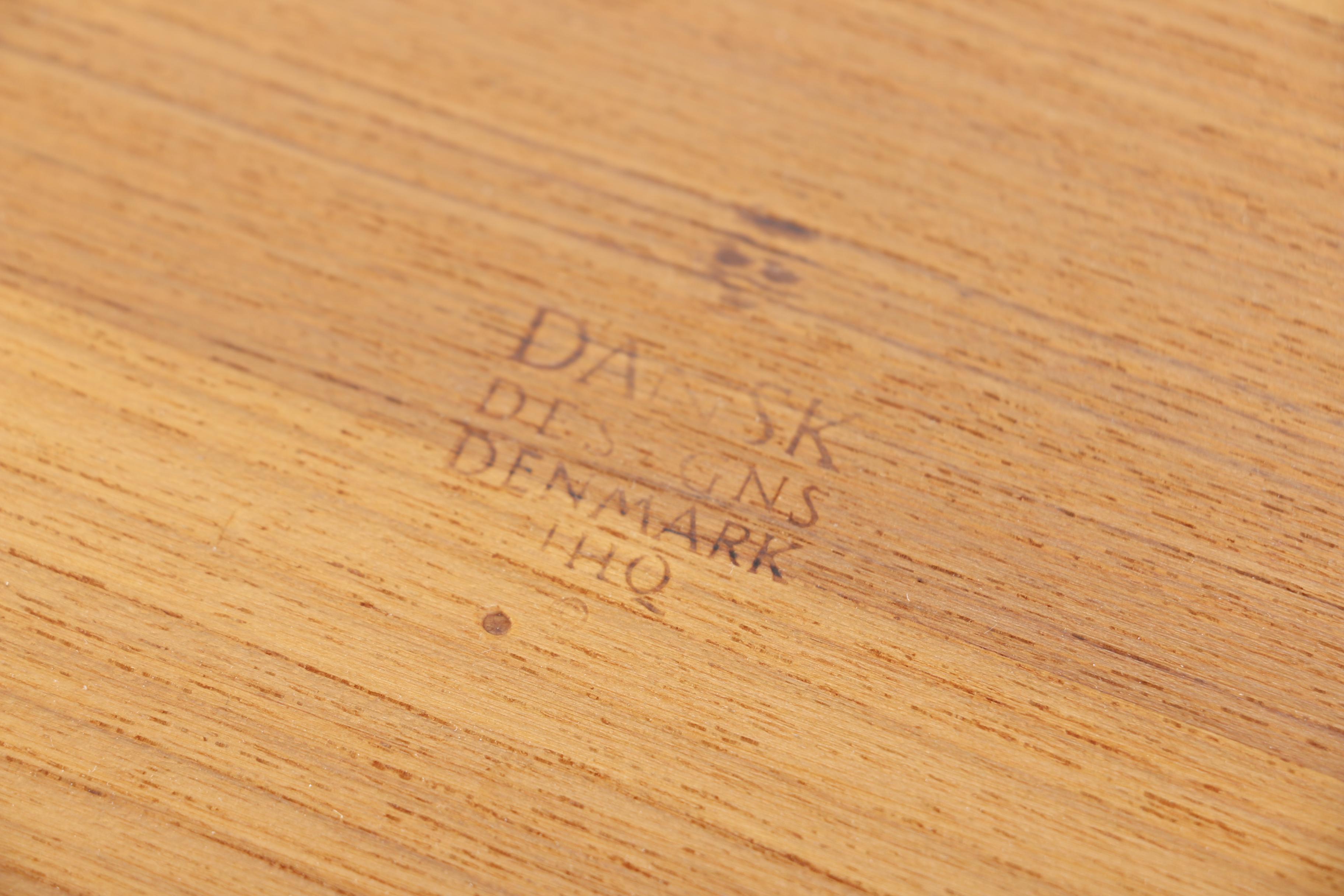 Modern Wooden Tray and Ice Bucket by Dansk