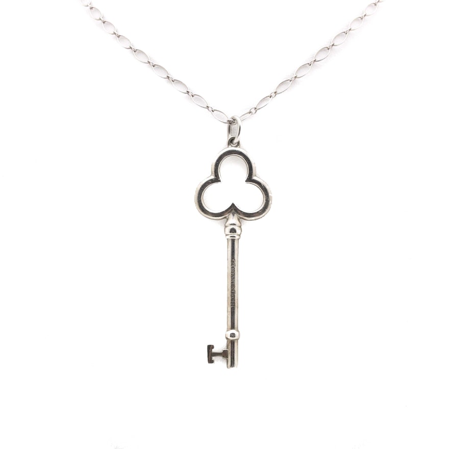 Tiffany & Co. Sterling Silver Skeleton Key Pendant