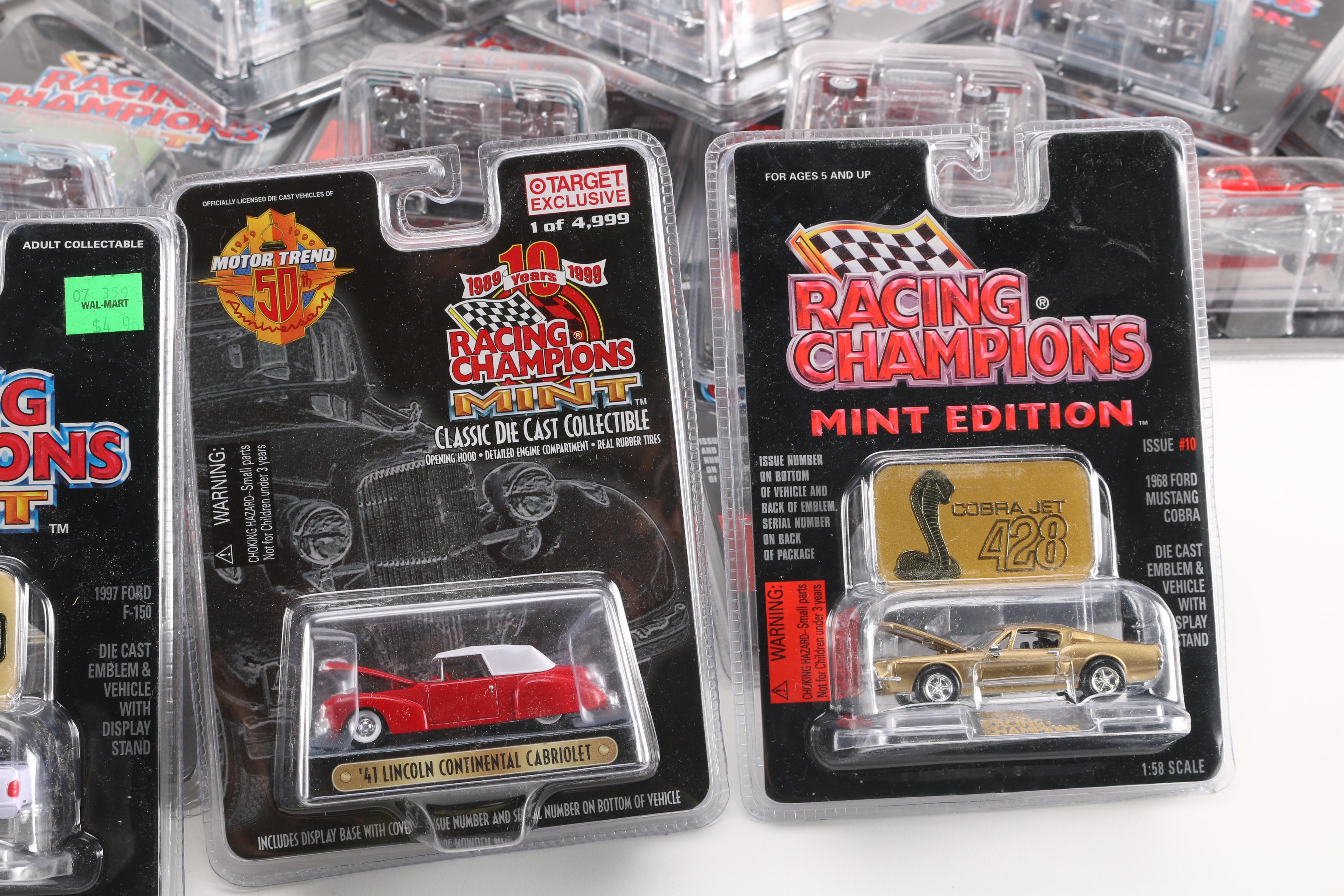 Assortment of Ford Racing Champions Die-Cast Cars