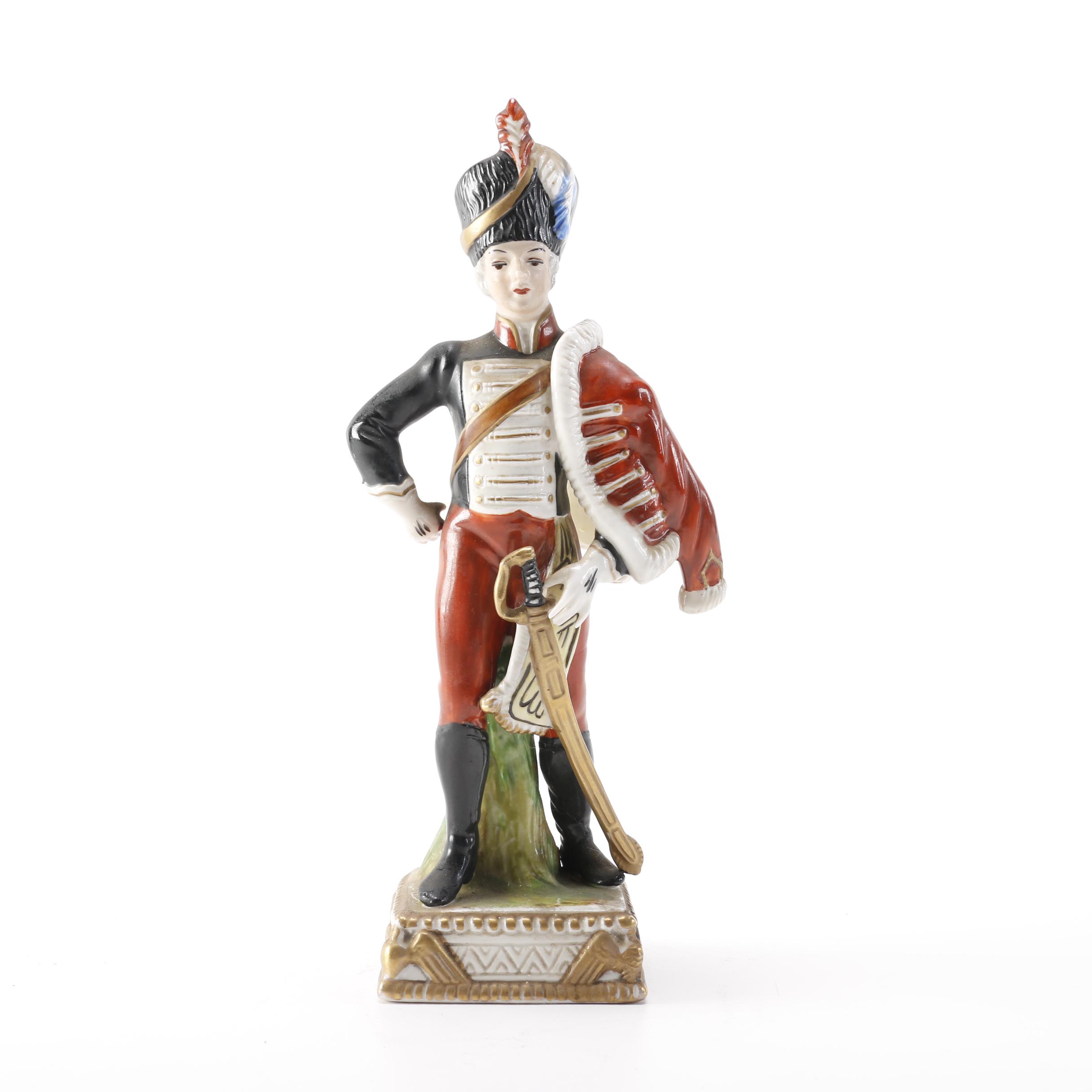 Capodimonte Husar Porcelain Figure