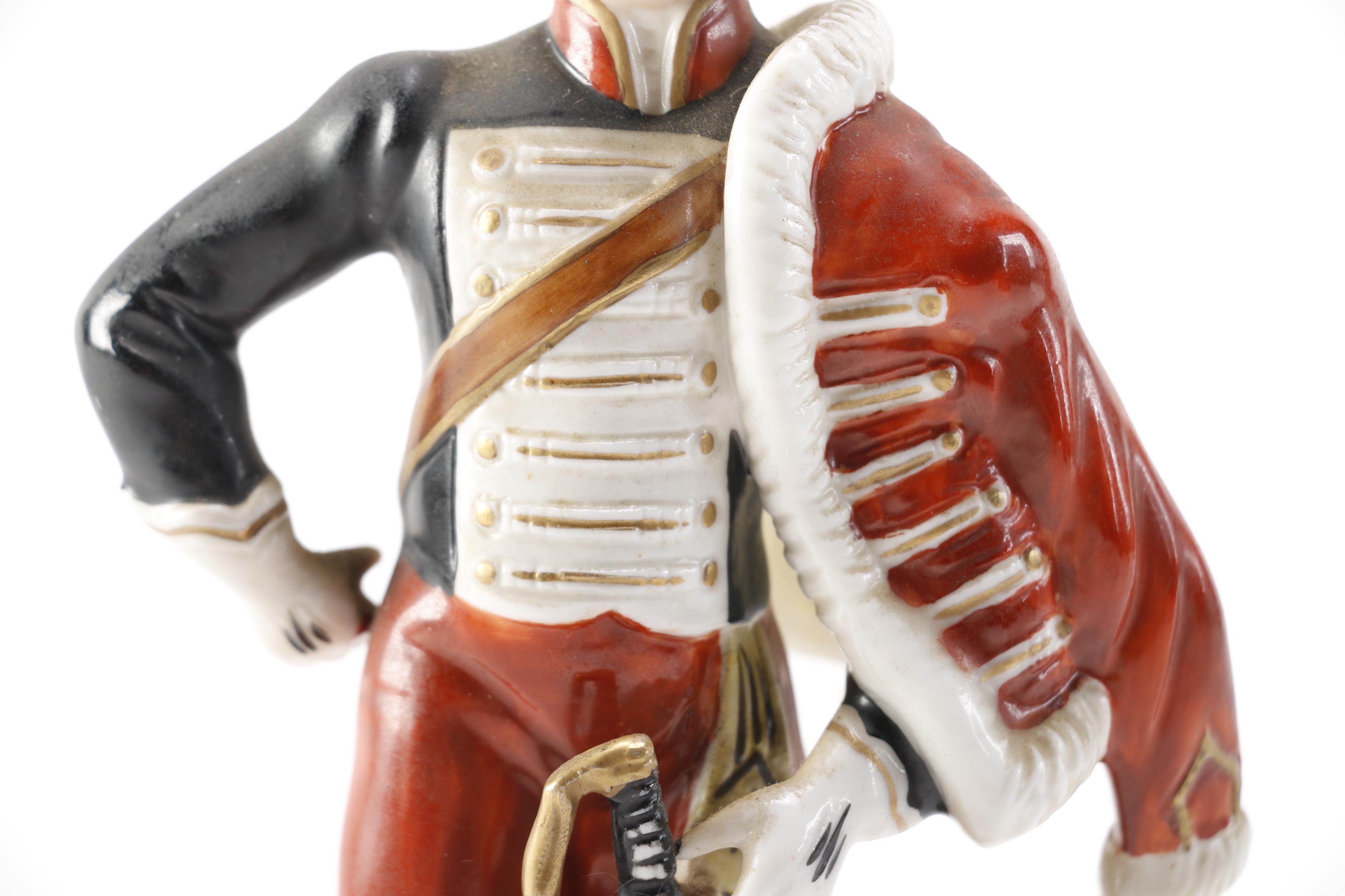 Capodimonte Husar Porcelain Figure