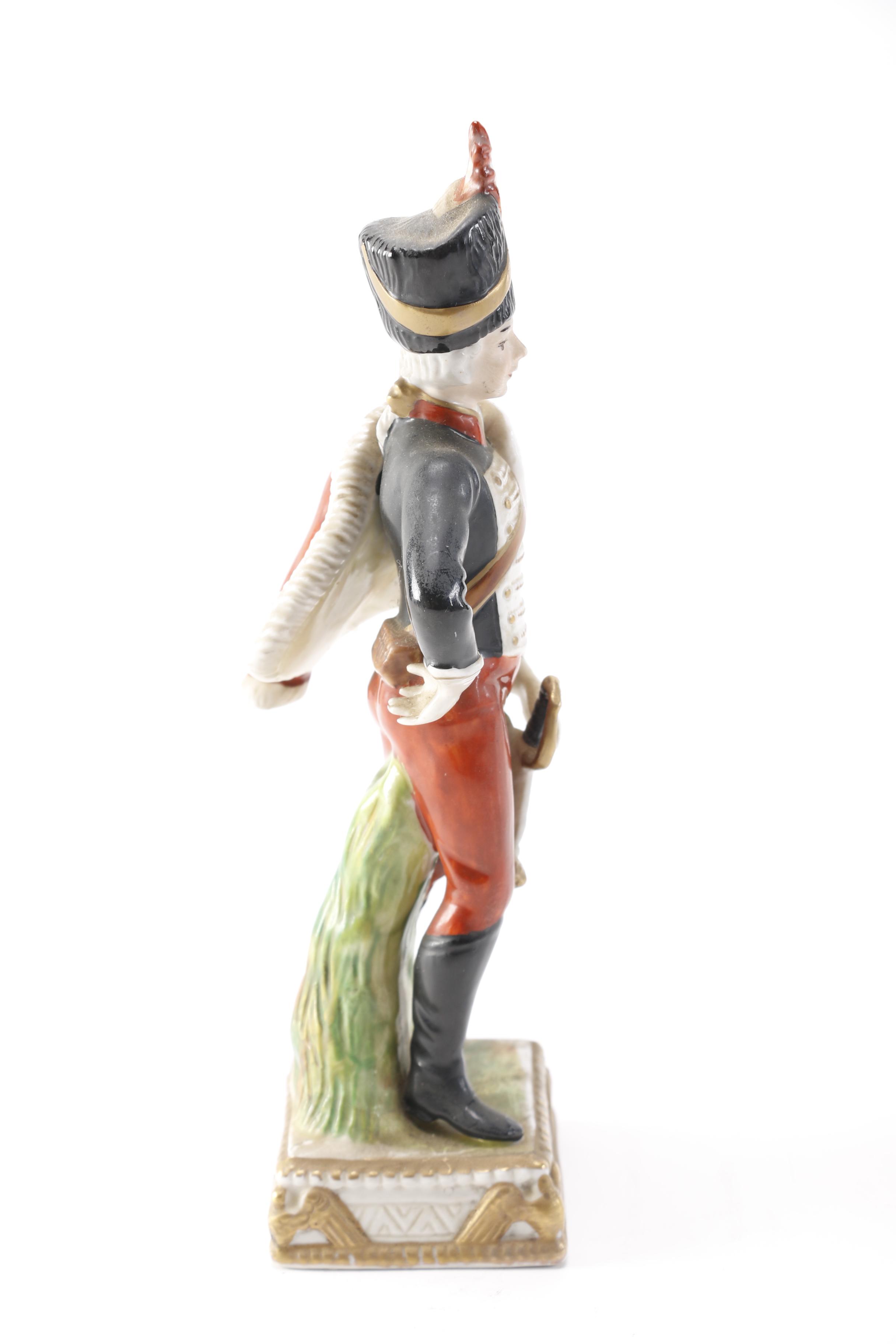 Capodimonte Husar Porcelain Figure