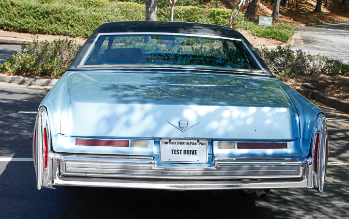 Blue 1975 Cadillac Coupe DeVille
