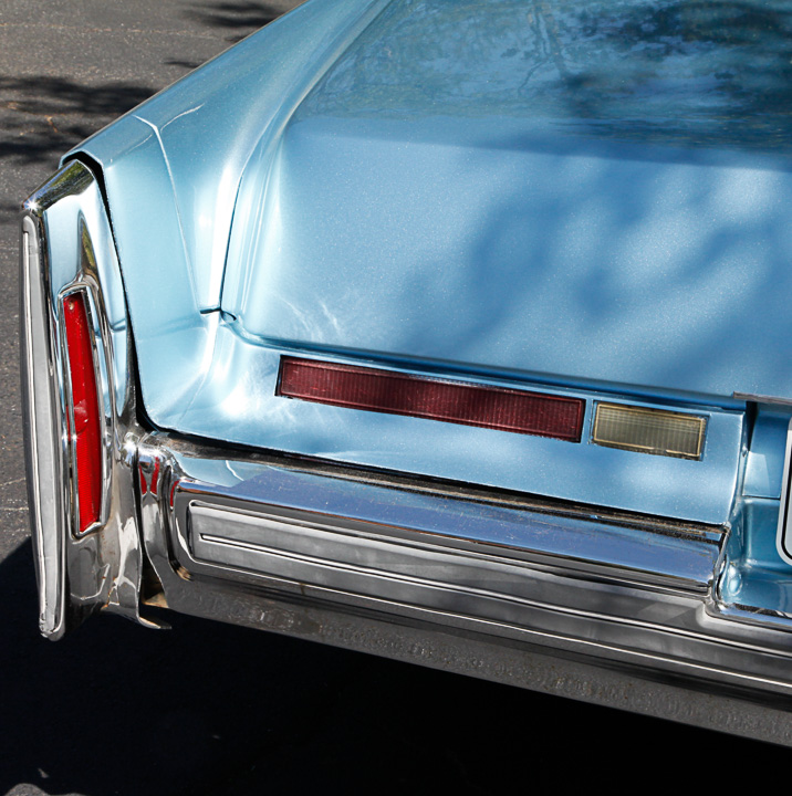 Blue 1975 Cadillac Coupe DeVille