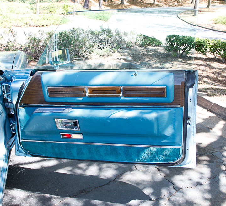 Blue 1975 Cadillac Coupe DeVille