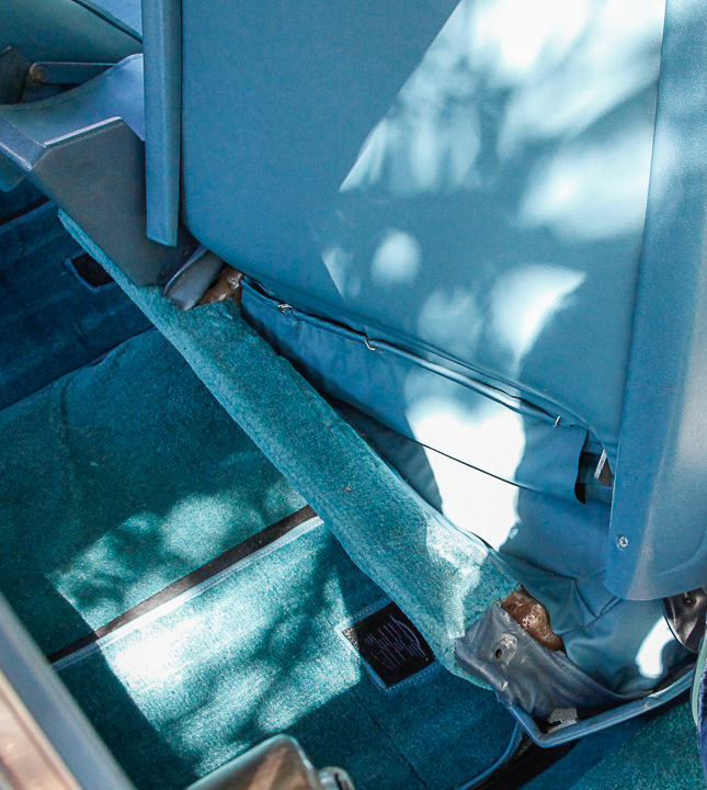 Blue 1975 Cadillac Coupe DeVille