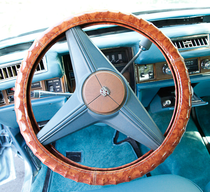 Blue 1975 Cadillac Coupe DeVille