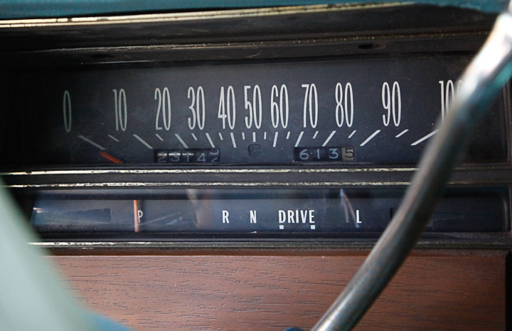 Blue 1975 Cadillac Coupe DeVille