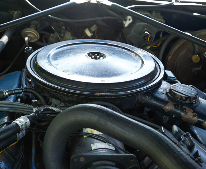Blue 1975 Cadillac Coupe DeVille