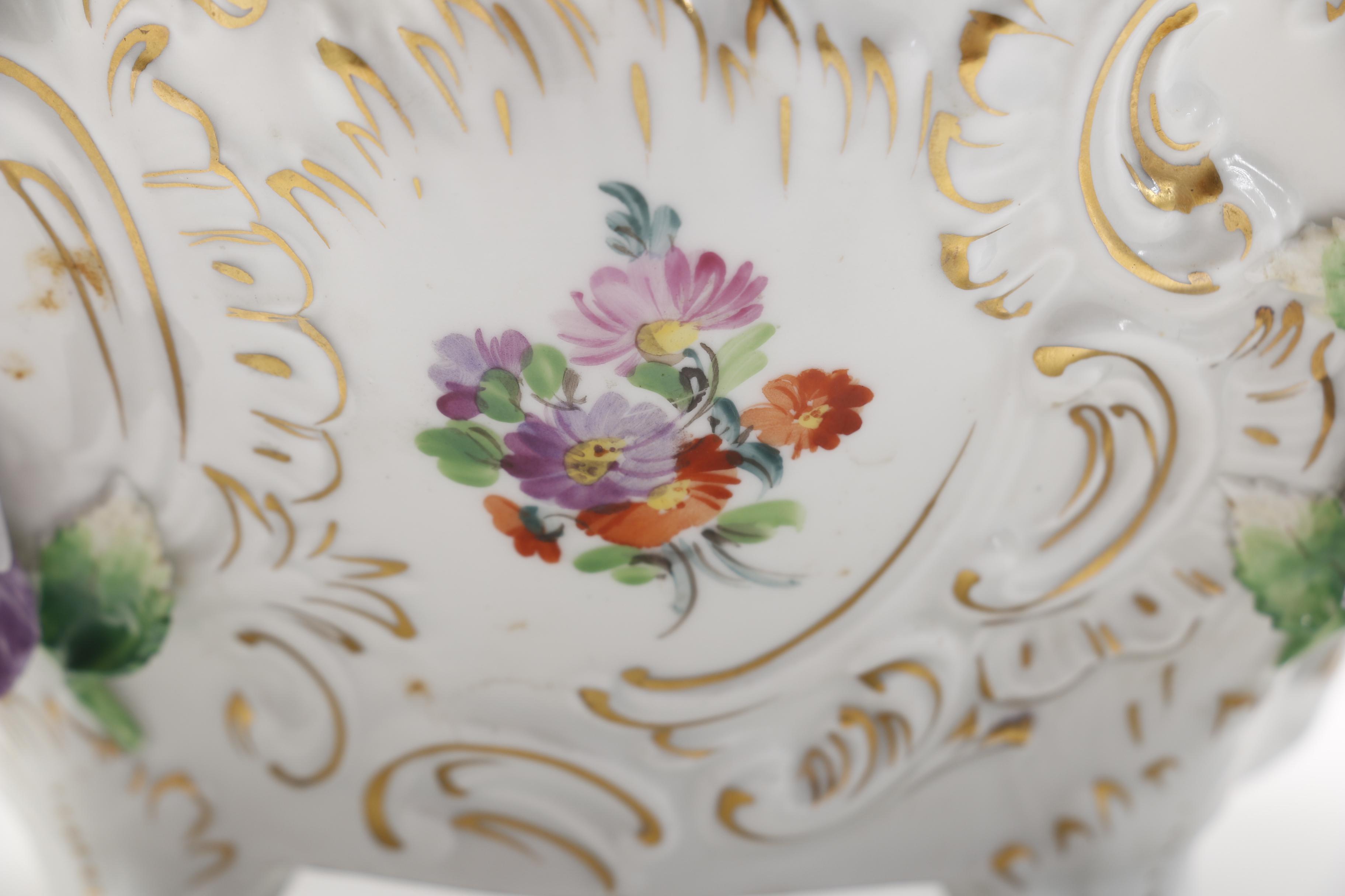 Dresden Porcelain Basket