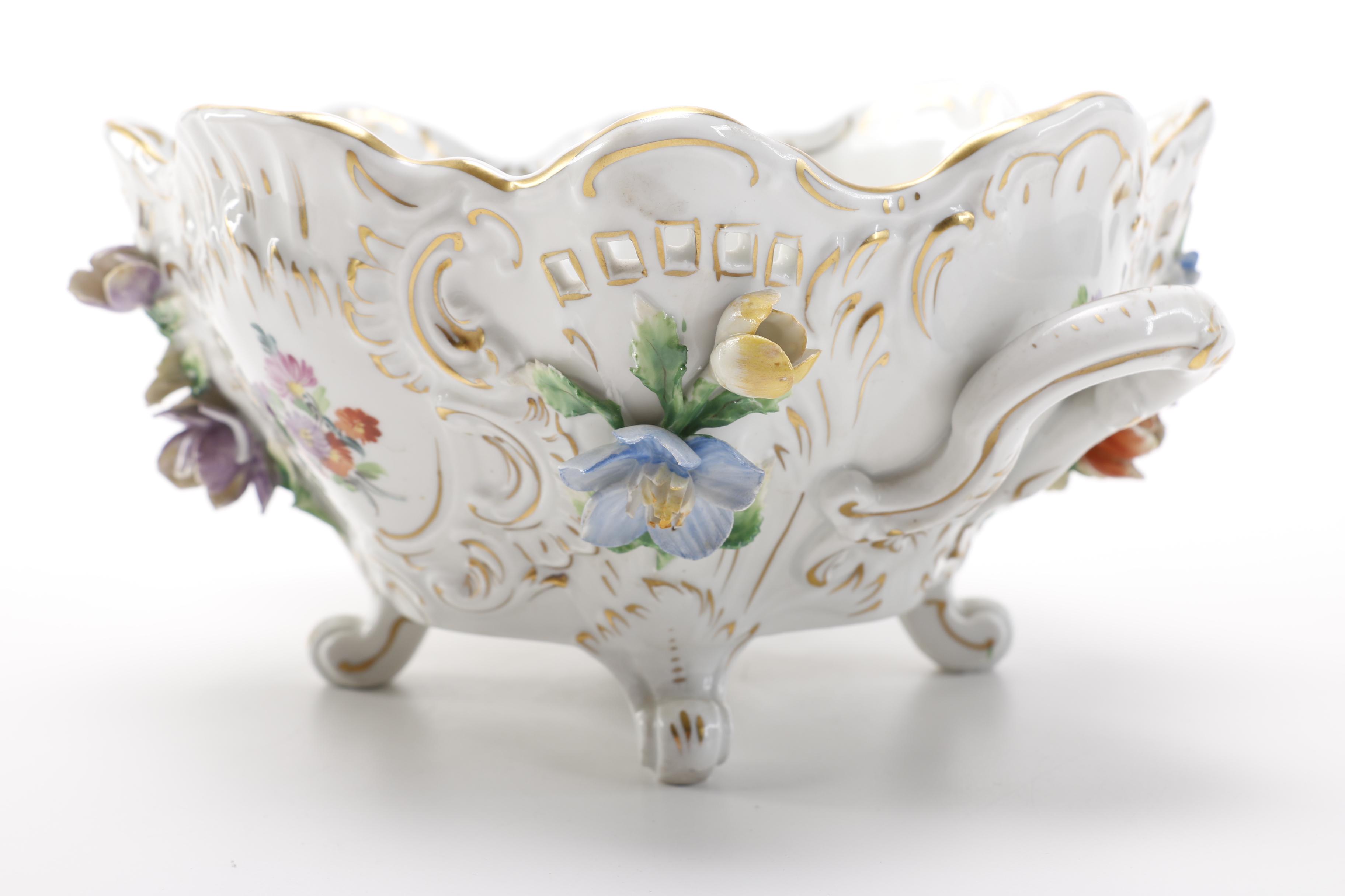 Dresden Porcelain Basket