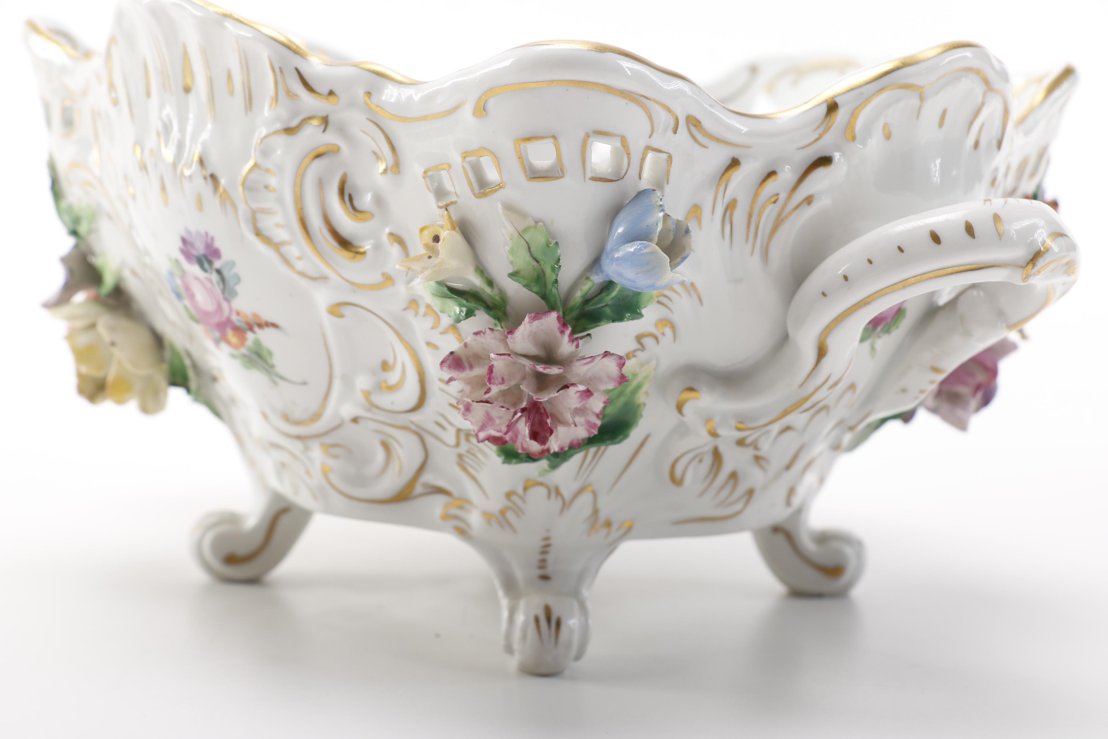 Dresden Porcelain Basket