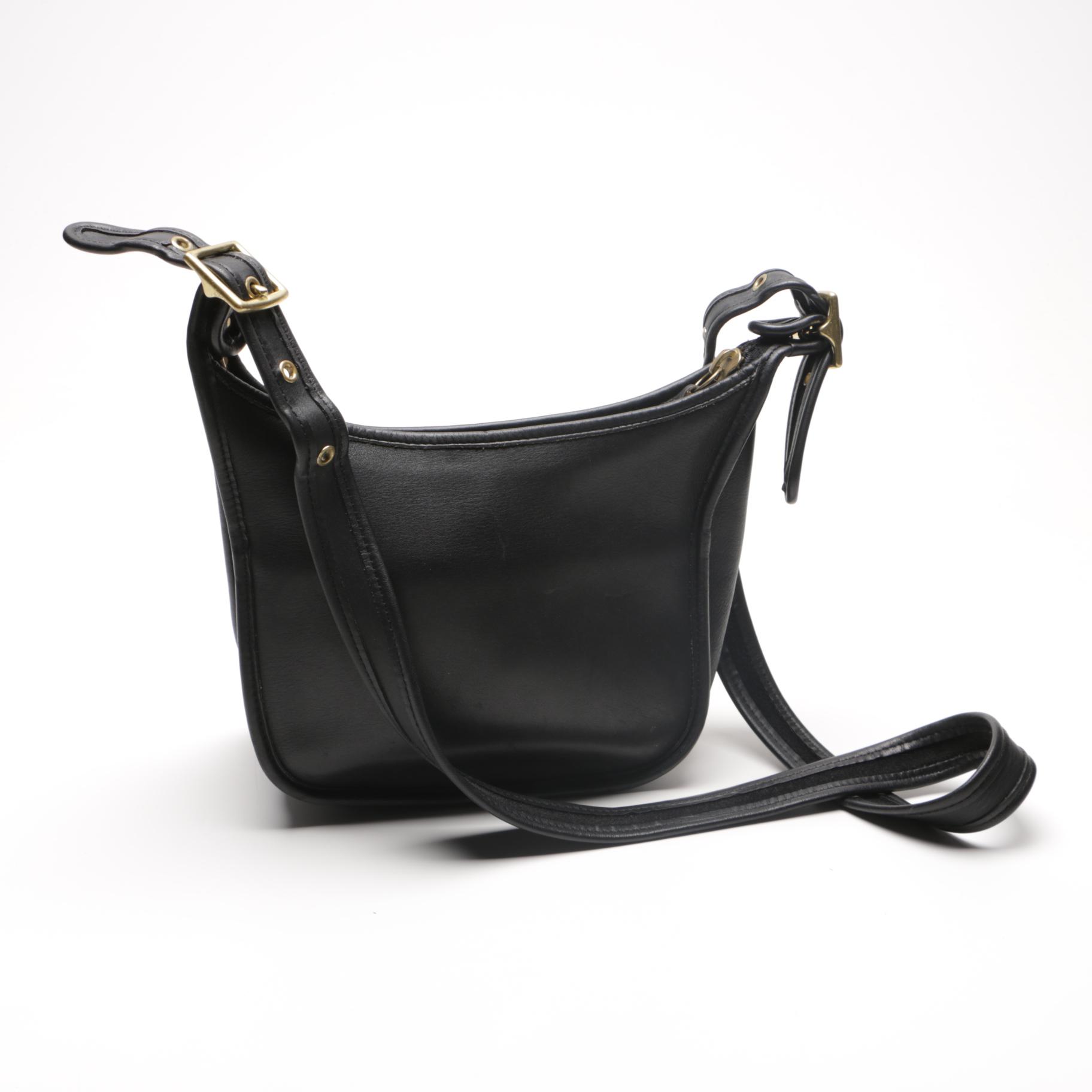 1980s Coach Janice Legacy Black Leather Bag