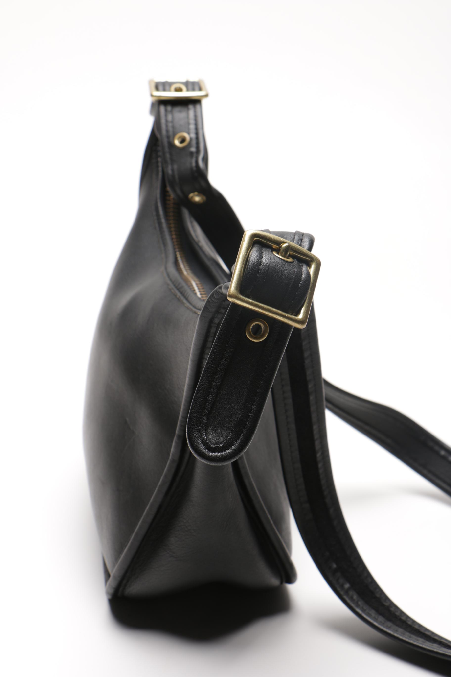 1980s Coach Janice Legacy Black Leather Bag