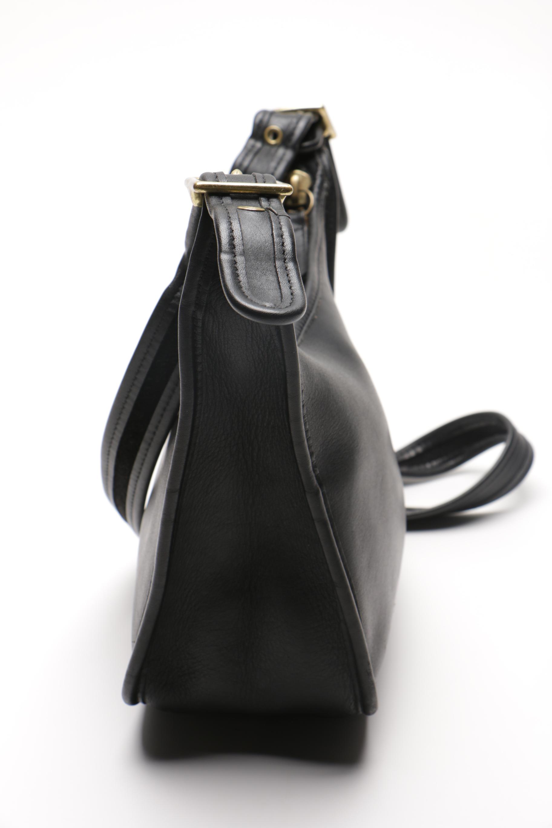 1980s Coach Janice Legacy Black Leather Bag