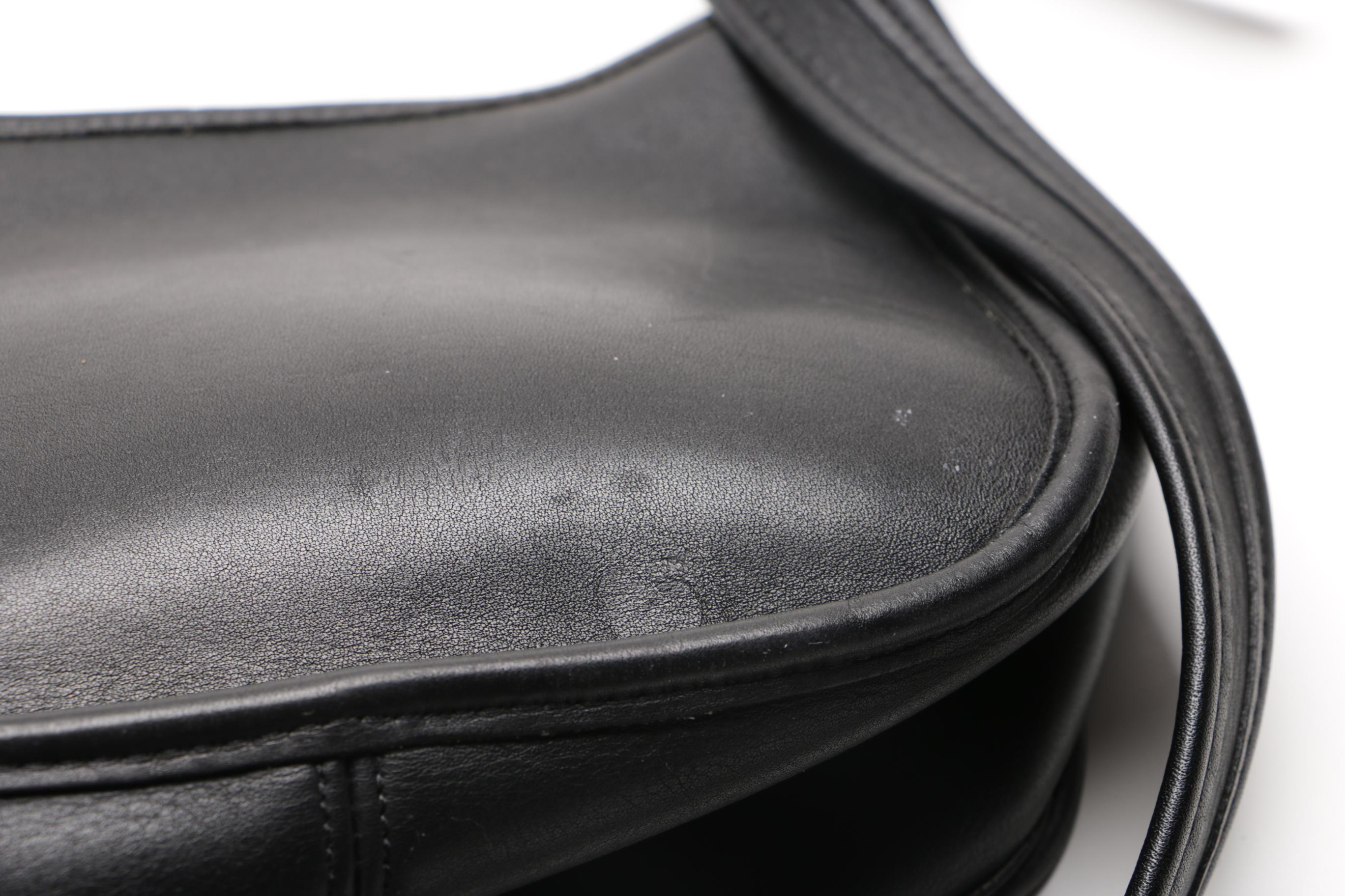 1980s Coach Janice Legacy Black Leather Bag