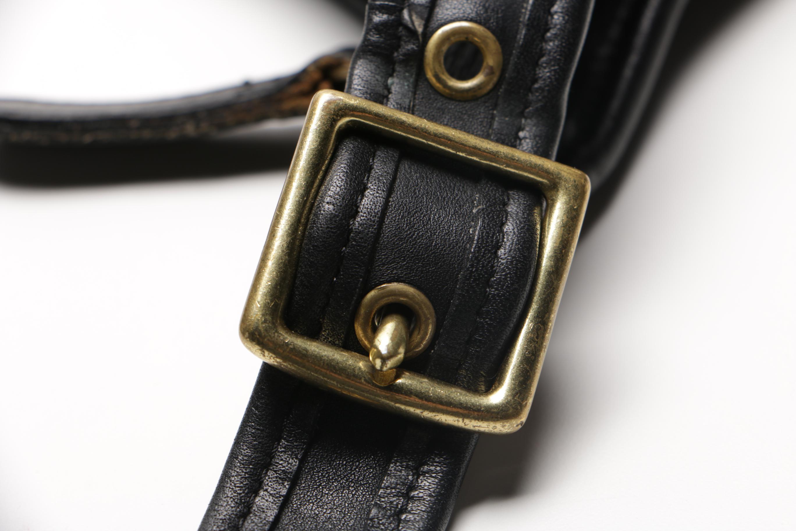 1980s Coach Janice Legacy Black Leather Bag