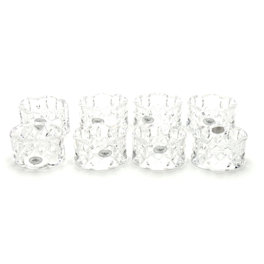 Gorham King Edward Collection Crystal Napkin Holders