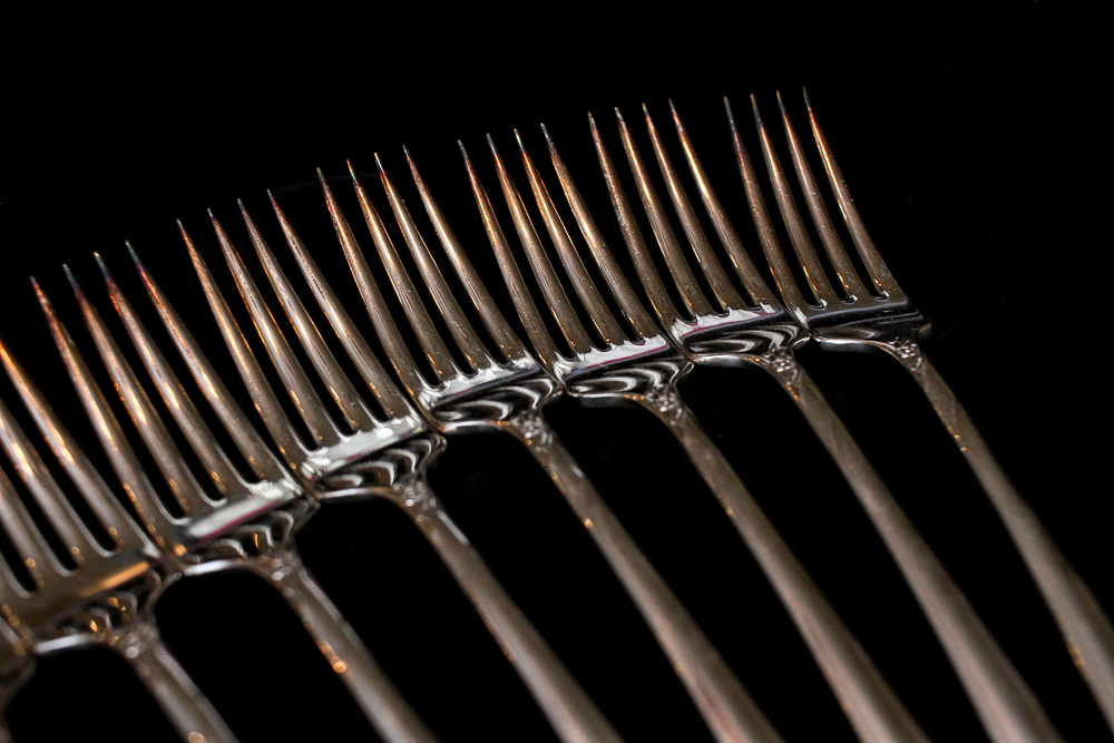 Community "White Orchid" Silver Plated Flatware Set Community