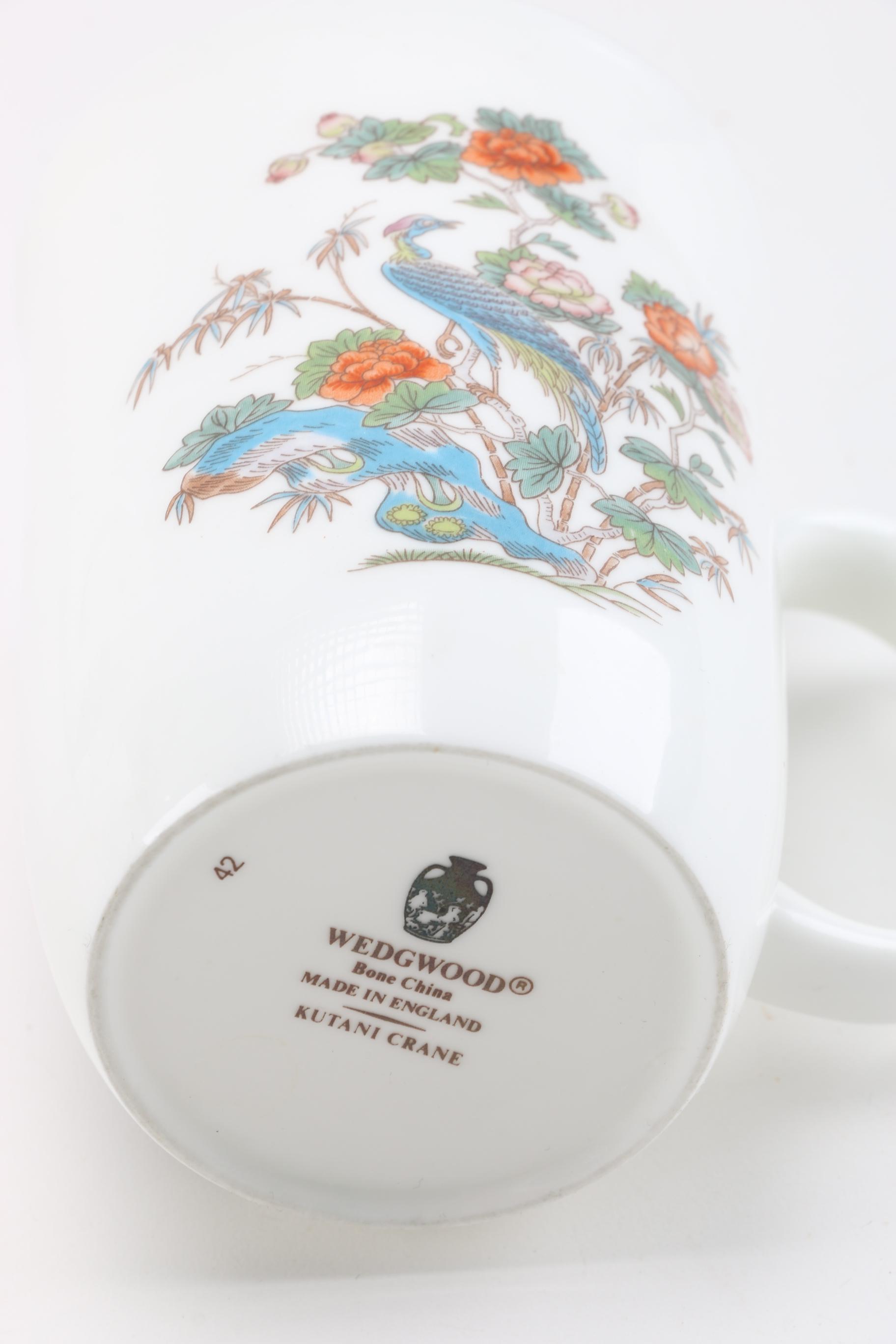 Wedgwood "Kutani Crane" Mugs