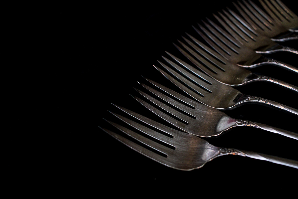 Community "White Orchid" Silver Plated Flatware Set Community