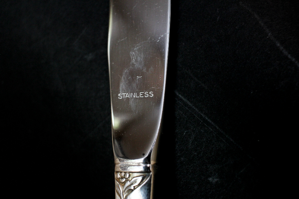 Community "White Orchid" Silver Plated Flatware Set Community