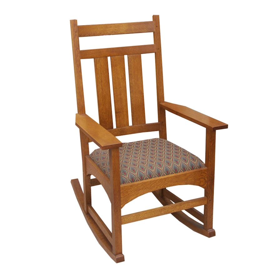 Stickley Oak Rocking Chair