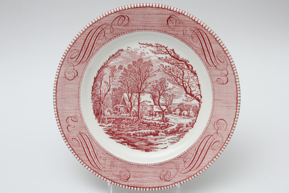 Assortment of Vintage Ceramic Plates