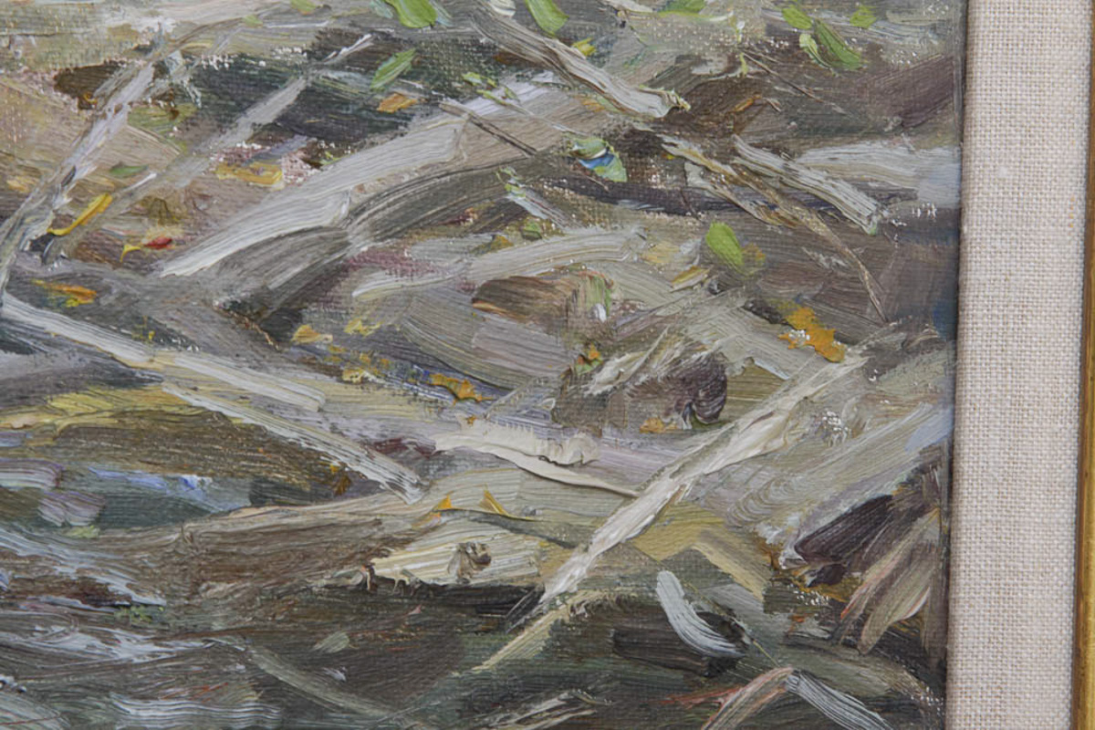 John O. Encinias Original Oil Painting "Rio Chiquito"